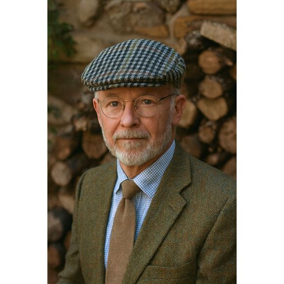 Vintage Dunn & Co Brown Check Flat Cap Hat Mens Size 7.5 - Picture 1 of 7